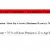 How to Calculate Pension and Commute?
