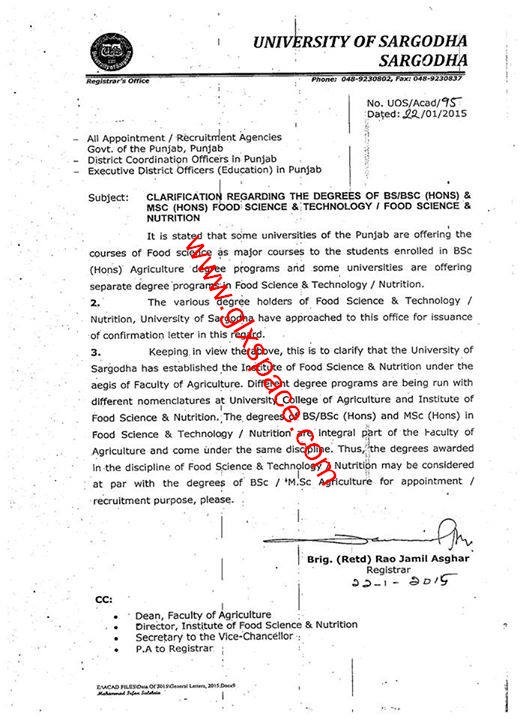 Food Science & Technology Clarification