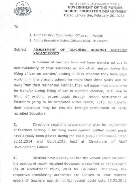 Adjustment of Teachers