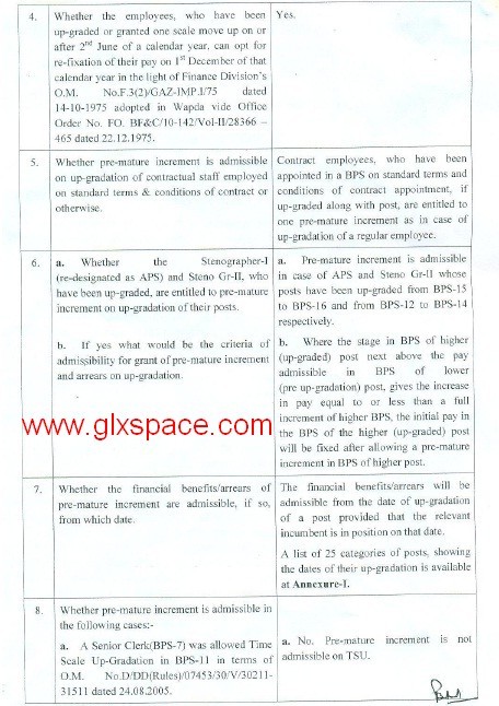 Premature Increment Upgradation 2