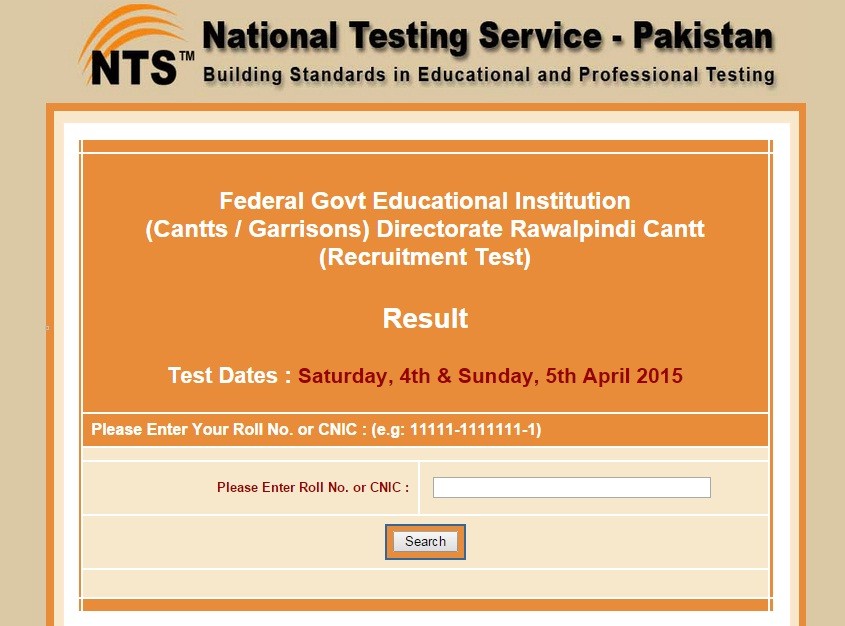 FGEI NTS result