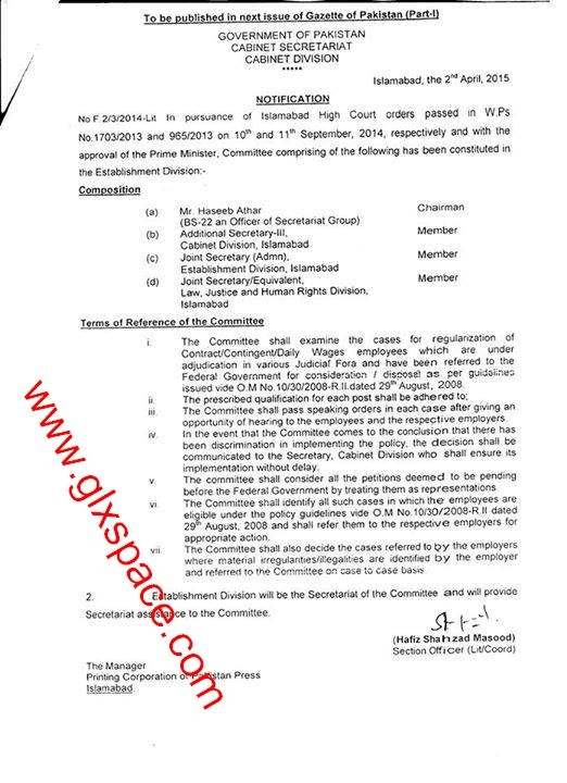 Regularization Contract Employees