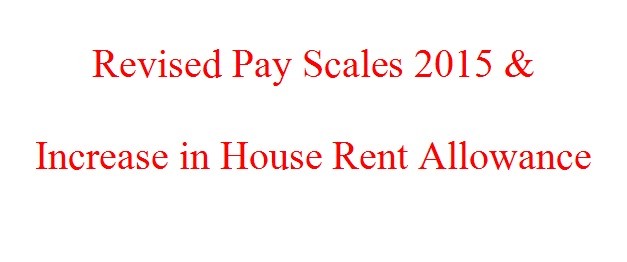 Revised Pay Scales 2015