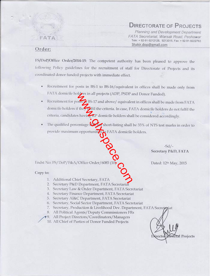 Recruitment Policy FATA