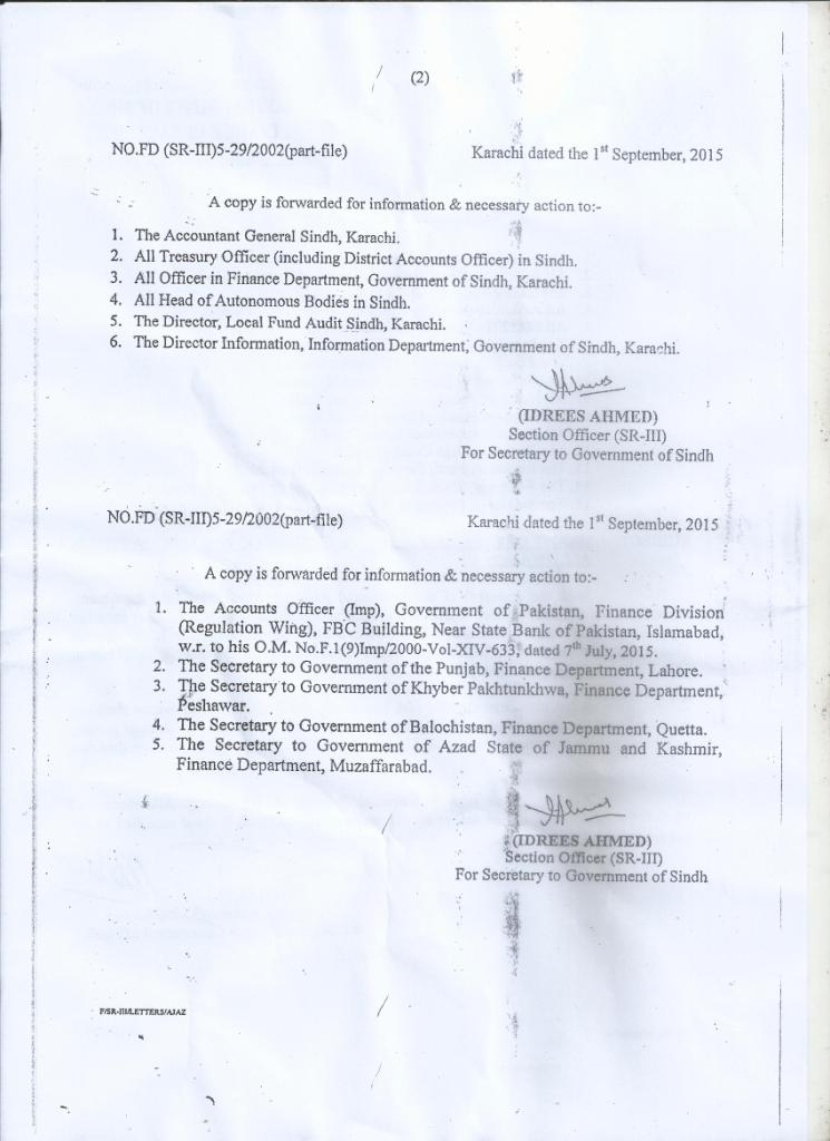 Ph.D Allowance Sindh