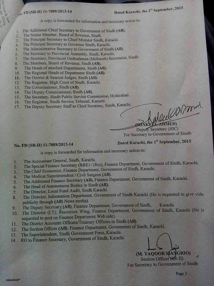 Reimbursement Medical Sindh Govt