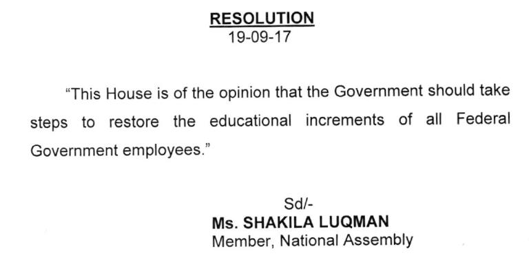 Advance Increments Educational Increments