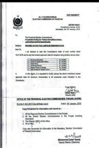 Notification of Revised Rates for Lumpsum Remuneration