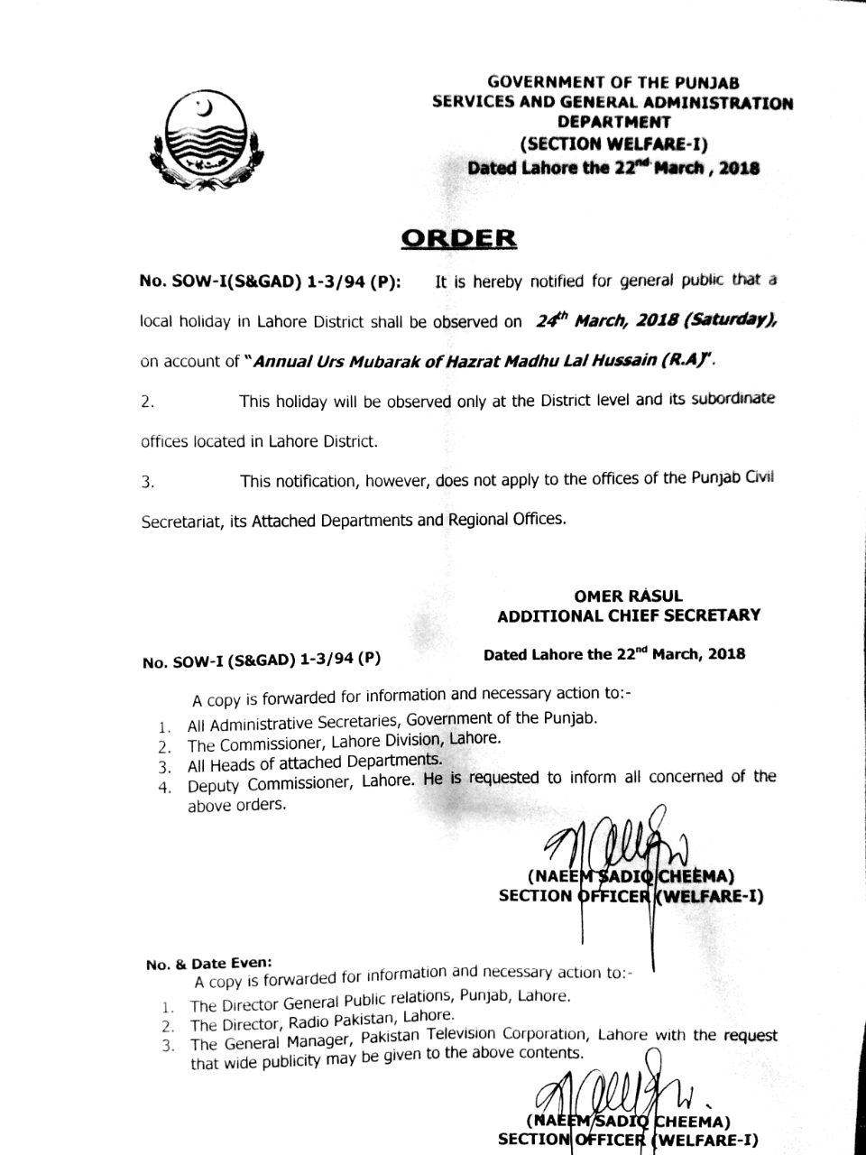 Local Holiday Lahore