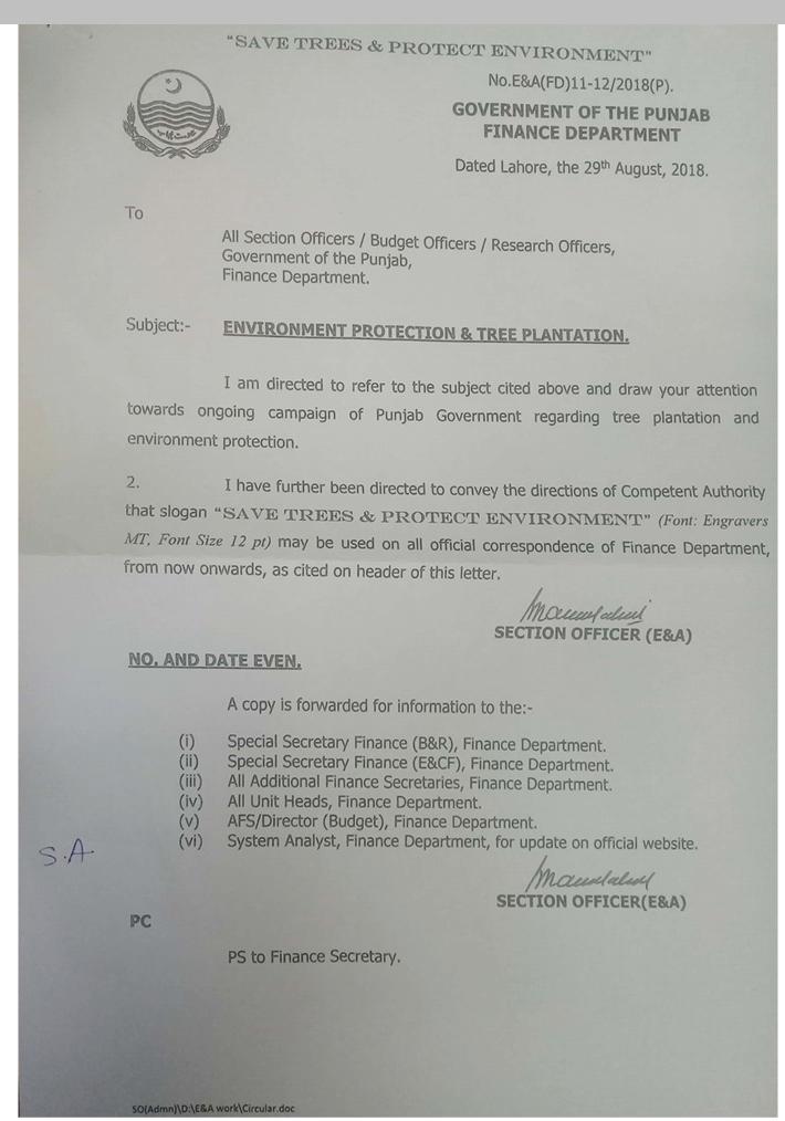Environment Protection & Tree Plantation