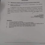 Office memorandum regarding Appointment in WAPDA against Deceased Employees Children Quota