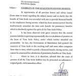 Notification of Eligibility of Time Scale for Pensionery Benefits-Balochistan