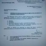 Notification of Criteria for Regularization Employees Working on Contract Basis in DISCOs