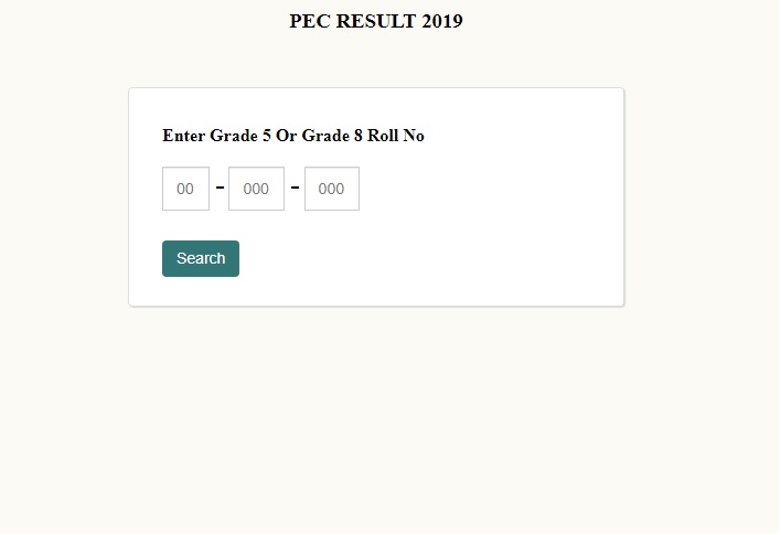 PEC Result 2019