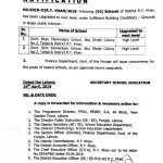 Notification of Upgradation of Schools to High Level in District Rahim Yar Khan