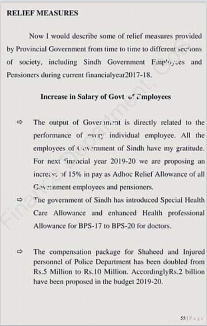 Increase Salary Sindh Govt 