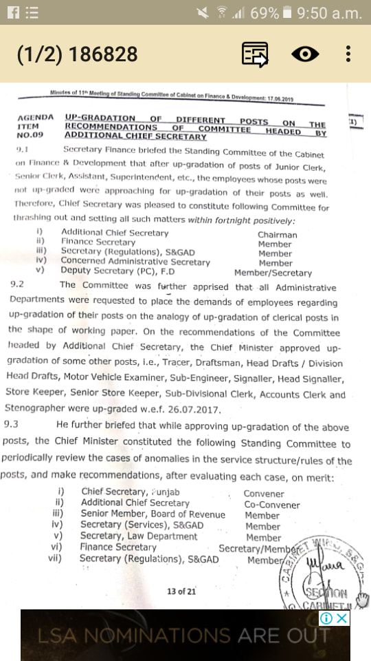 Upgradation of the Posts which were Not Upgraded 