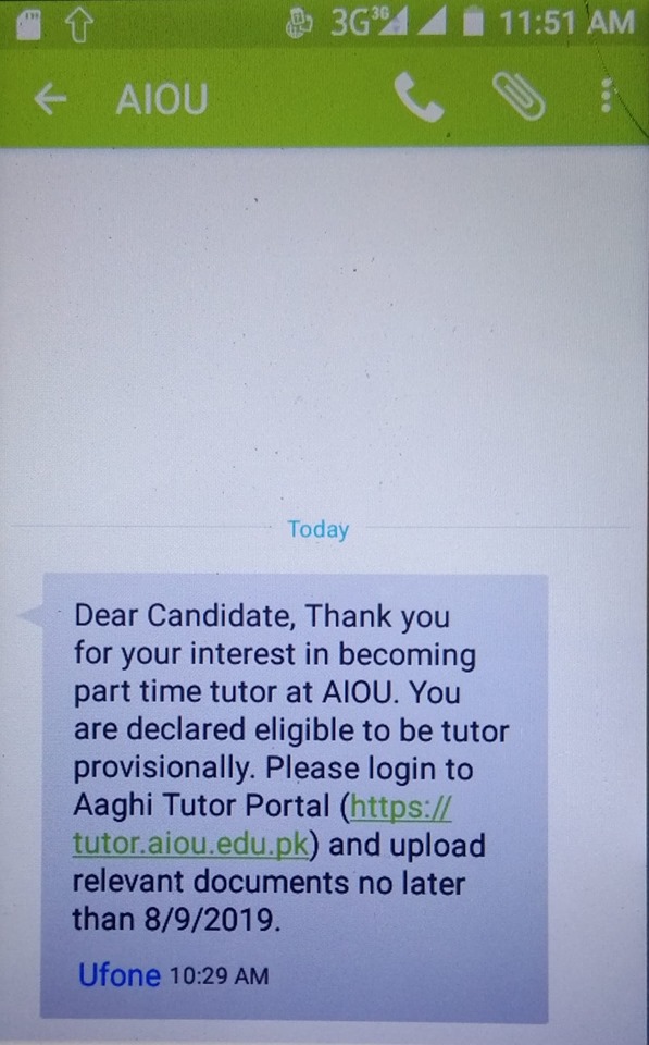 Aiou Tutorship Successful Candidates 2019 Declared