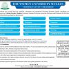 Vacancies of Visiting Faculty at Women University Multan