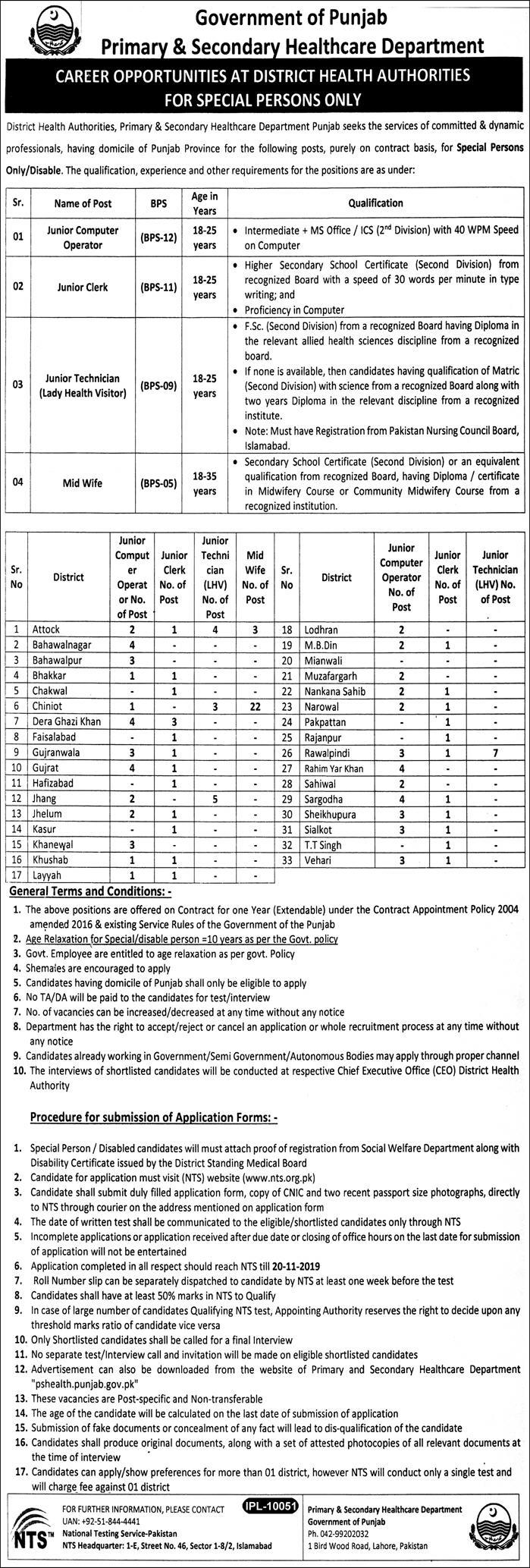 Career Opportunities at District Health Authorities