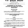 Notification of Punjab Infectious Disease (Prevention and Control) Ordinance 2020
