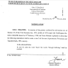 Notification of Amendment in Appointment Rules Regarding Balloting 2020