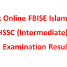 Check Online FBISE HSSC Annual Examination Result 2020