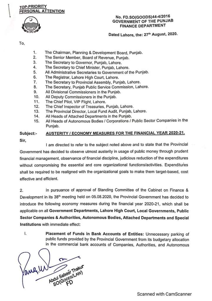 Ban in Punjab on Upgradation of the Posts