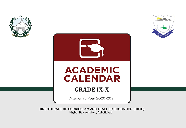 Accelerated Academic Calendar for Class IX –X Year 2020-21 for SSC Examination KPK