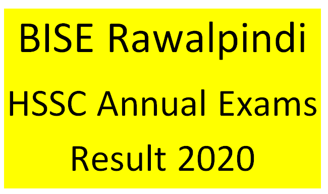 BISE Rawalpindi HSSC Annual Examination 2020 Result 