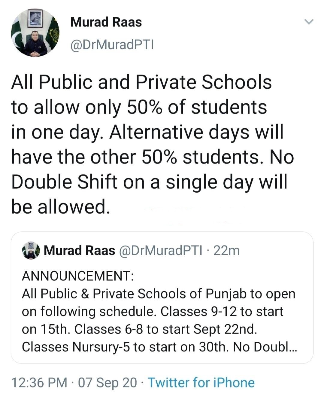 Murad Raas School Opening 