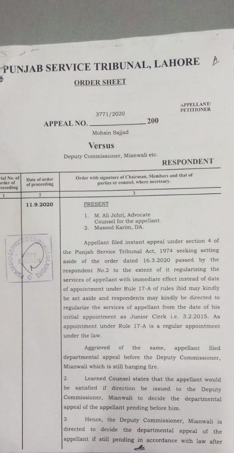 Order Sheet Regularization from First Appointment Instead of With Immediate Effect
