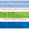 Re-Fixation of Pay by Using Option after Allowing Annual Increment
