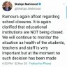 Schools Closures Rumours Again Afloat in Pakistan