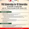 PhD Scholarships for US Universities for Fall 2021 & Spring 2022 PKC HEC Initiative