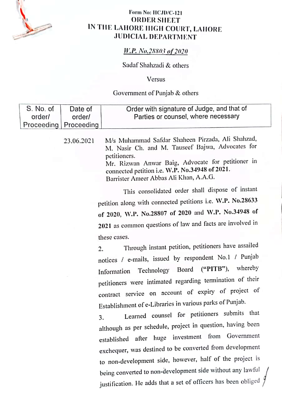 Project Staff Regular Through LHC 23-06-2021