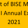 Result of BISE Multan SSC-II Annual Exams 2021