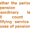 Is Period of EOL and Suspension Counts for Pension