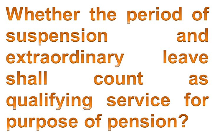 Is Period of EOL and Suspension Counts for Pension