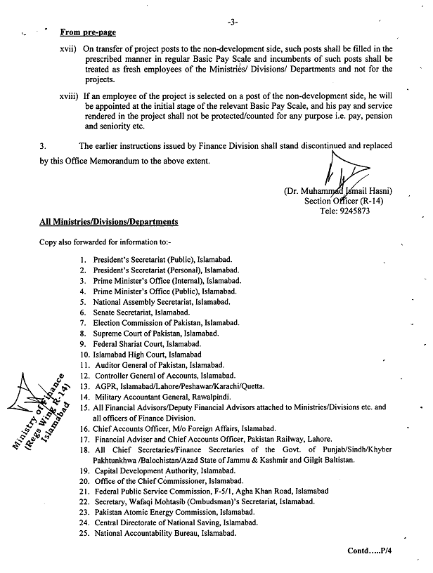 Project Employees Revised Pay Scales 2022