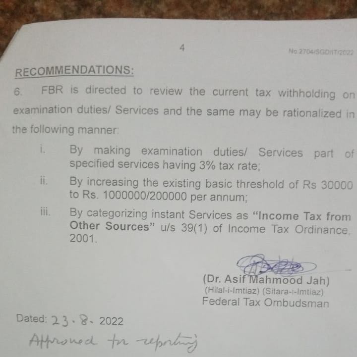 Income Tax Concession for Teachers