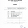 Appointment By Transfer of Section Officer by FPSC