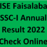 BISE Faisalabad SSC-I Annual Result 2022 Online