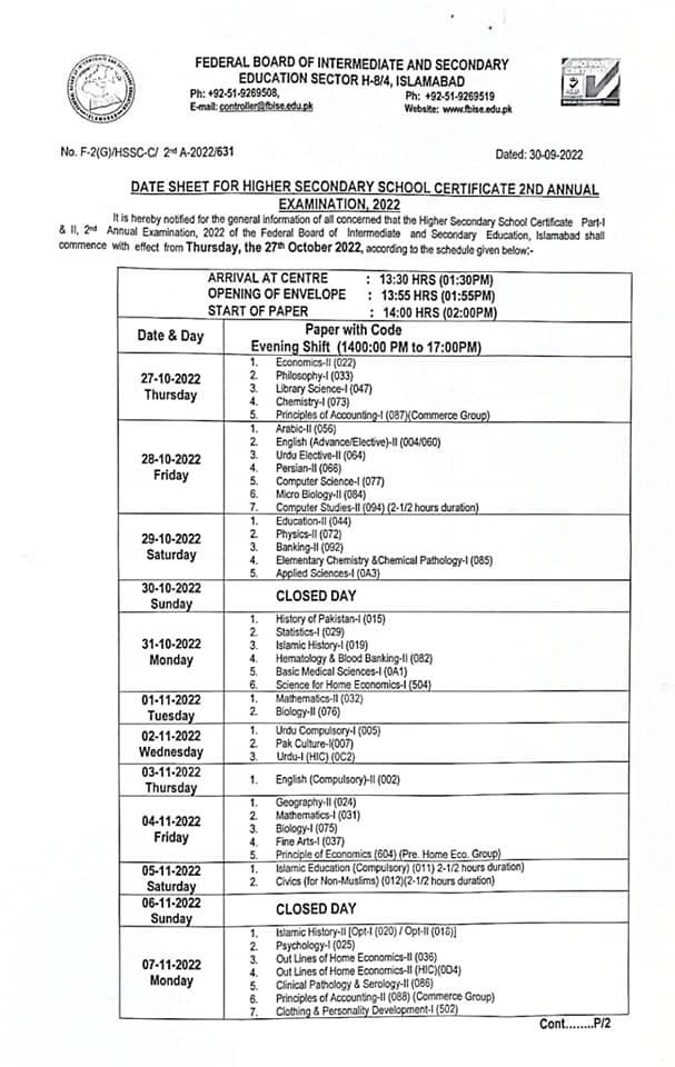11 Class Result 2024 Fbise Date Sheet Kathy Maurita