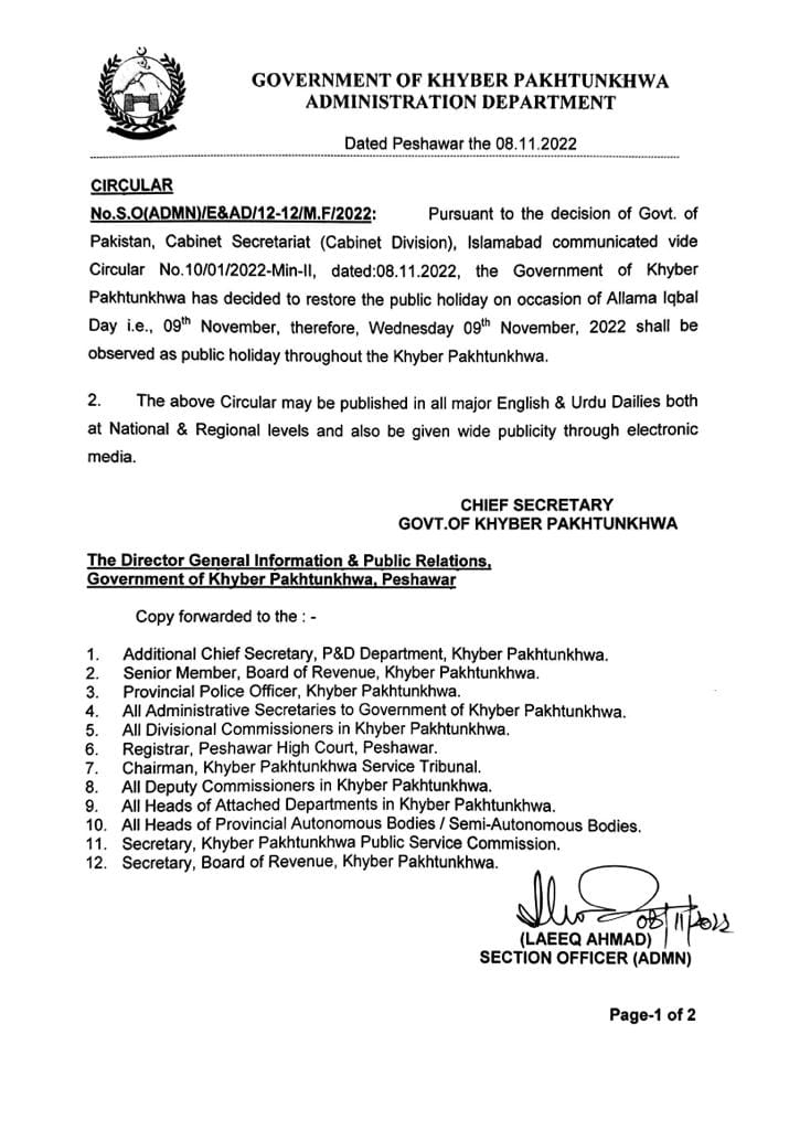 KPK Holiday 09-11-2022