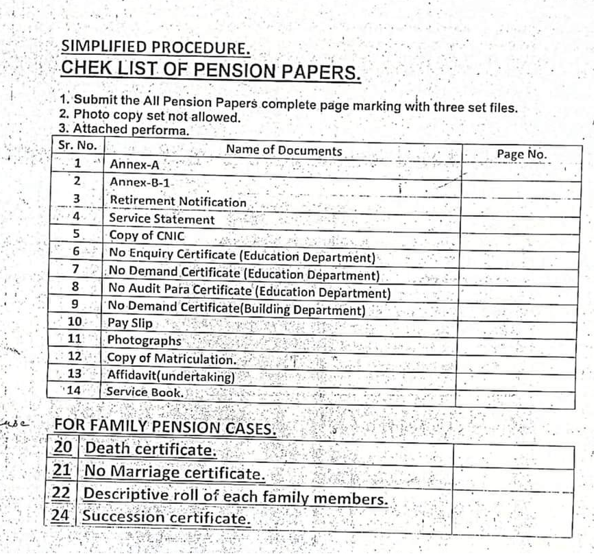 Notification New Simplified Pension Processing Procedure 2023