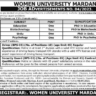 Women University Mardan Teaching and Non-Teaching staff Vacancies 2023