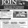 Online Registration to Join Pakistan Navy as PN Cadet 2023-B