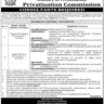 Ministry of Privatisation (Privatisation Commission) Announces Job Vacancies 2023