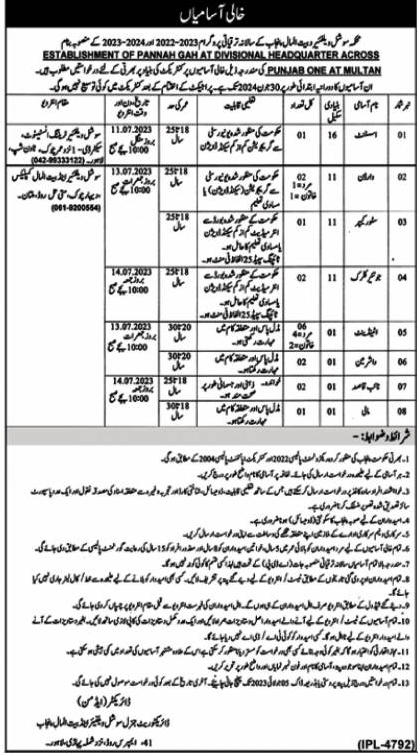 New Job Vacancies in Social Welfare Department June 2023